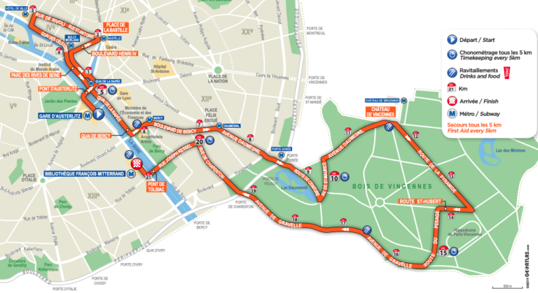 Semi Marathon De Paris Nouveau Parcours