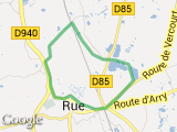 parcours Pt Larronville - Distillerie - ville