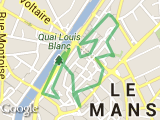 parcours Trail Urbain du Mans