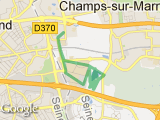 parcours Champs-Sur-Marne-Parc-UniversitÃ© MLV