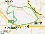 parcours Semi-marathon de Soumagne 2012