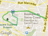 parcours Petit tour Ouest (Montmartre - Paris)