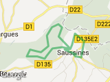 parcours Course des capitelles Saussines