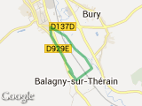 parcours balagny bord de l'eau