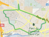 parcours 5 km route de vezin