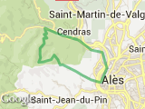 parcours Parcours 16km Sauvages/Goujouse/La Baume/Cendras/Alès   