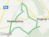 parcours Hennuyères 11km