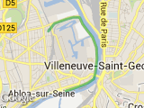 parcours Quai de seine Barrière blanche 3811m