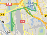 parcours DTSP - Tours Lac + Lac Créteil