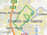 parcours chalon 20 km