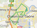 parcours CHALON 22,4 km - COURSE LONGUE