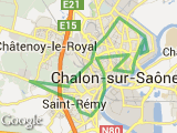 parcours CHALON 25,6 km - COURSE LONGUE