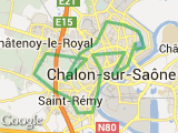 parcours CHALON 28,8 km - COURSE LONGUE