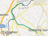 parcours Quesnoy Warneton long de la deule