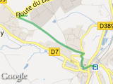 parcours A PIED - ISCOP depuis SAIN-BEL