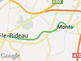 parcours balade à vélo MONTS AZAY