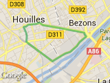 parcours Houilles-Bezons-boucle