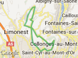 parcours St fortunat-St cyr-Mont Cindre-Mont Verdun-Poleymieux