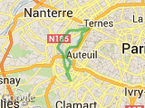 parcours 18 kms dans bologne depuis l'ile st germain