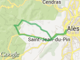 parcours Alès/St Jean/Mayelle/Fabrique/St Jean/Ales