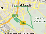 parcours Lacs St-Mandé => Daumesnil par ruisseau